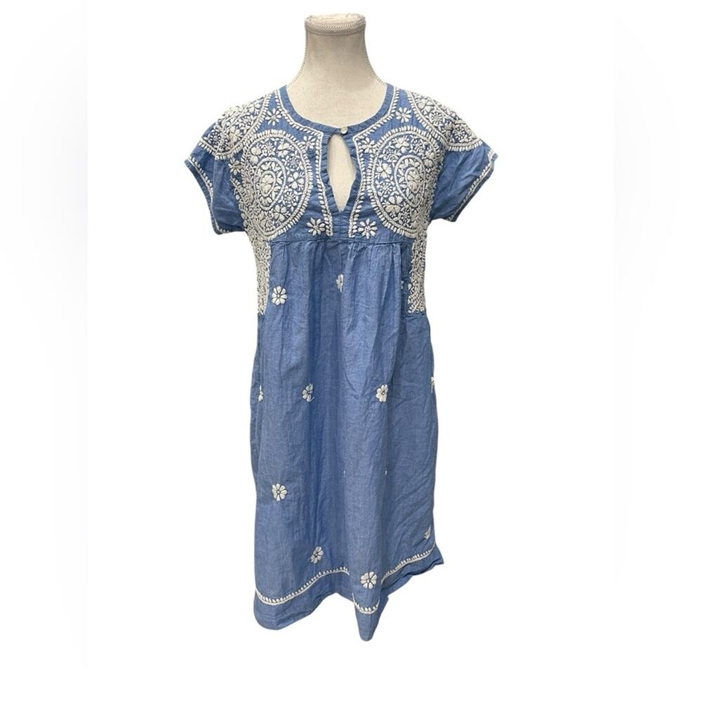 Dolma Short Steve Med Embroidered Knee Length Dress Size:M